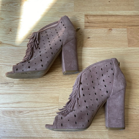 Jessica Simpson dusty rose suede booties - Picture 4 of 9